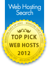 Nocser Technology was awarded Top Pick Web Host 2012